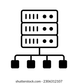 An amazing vector of database network in modern style, easy to use icon