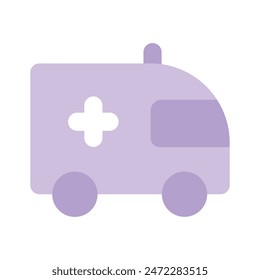 An amazing vector design of ambulance, medical emergency vehicle
