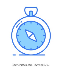 An amazing vector design of compass in modern style, navigation tool icon