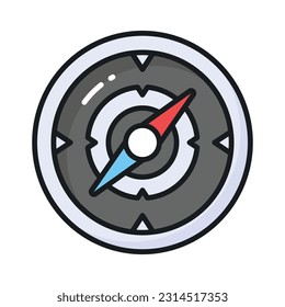 An amazing vector design of compass in modern style, navigation tool icon