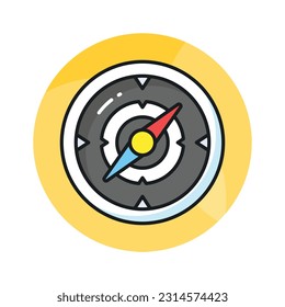 An amazing vector design of compass in modern style, navigation tool icon