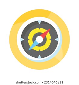 An amazing vector design of compass in modern style, navigation tool icon