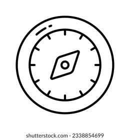 An amazing vector design of compass in modern style, navigation tool icon