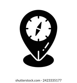 An amazing vector design of compass in modern style, navigation tool icon