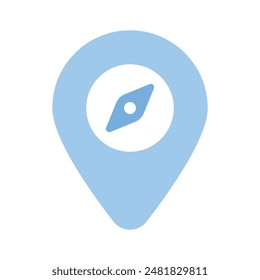 An amazing vector design of compass in modern style, navigation tool icon