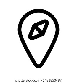 An amazing vector design of compass in modern style, navigation tool icon