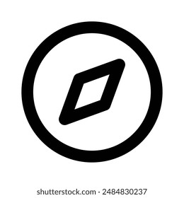 Eine erstaunliche Vektorgrafik Design von Kompass in modernem Stil, Navigation Tool Icon