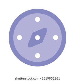Un increíble diseño de Vector de brújula en estilo moderno, icono de herramienta de navegación