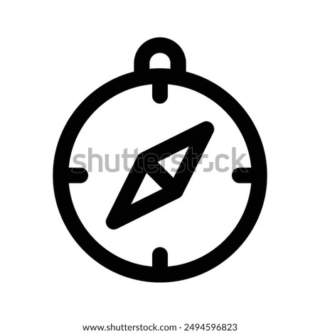 An amazing vector design of compass in modern style, navigation tool icon