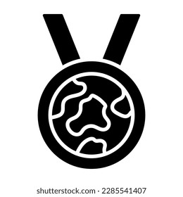 Un impresionante diseño vectorial de medalla ecológica en un estilo moderno y moderno, aislado en un fondo blanco