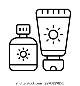 An amazing vector design of sunblock in modern style, premium icon
