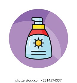 An amazing vector design of sunblock in modern style, premium icon
