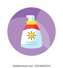 An amazing vector design of sunblock in modern style, premium icon