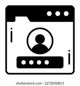 An amazing vector design of user password in trendy style, personal security