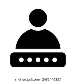An amazing vector design of user password in trendy style, personal security
