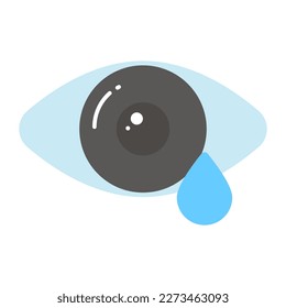 An amazing vector icon of eye drop, in modern style