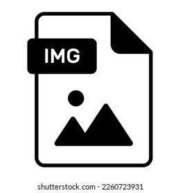 An amazing vector icon of IMG file, editable design