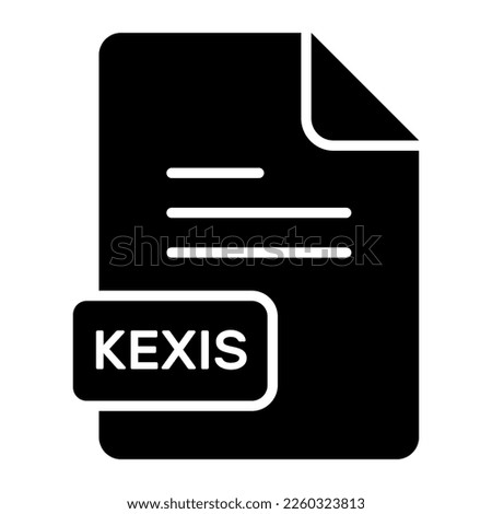 An amazing vector icon of KEXIS file, editable design