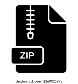 An amazing vector icon of ZIP file, editable design