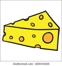 Amazing vector illustration of Cheese object, editable for your brand, logo, icon or all of your graphic needs.