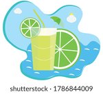 Amazing Vector Lemonade In A Beach