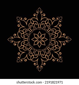 Amazing vector mandalas in different themes in oriental style for luxury logos, designs