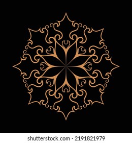 Mandalas vectoriales asombrosas en diferentes temas en estilo oriental para logos de lujo, diseños