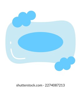 An amazing vector of soap bar in editable style, hygiene equipments