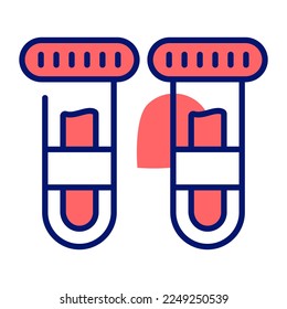 Amazing vector of Test tubes having liquid showing concept of experiment