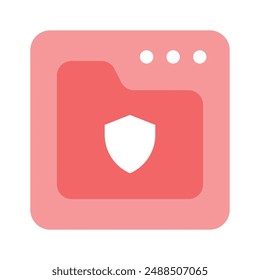 Un increíble Vector de seguridad de Sitio web en estilo de moda