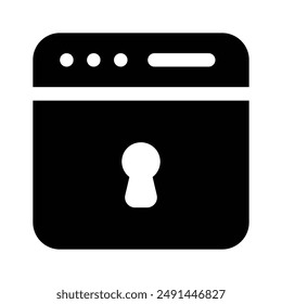 An amazing vector of website security in trendy style