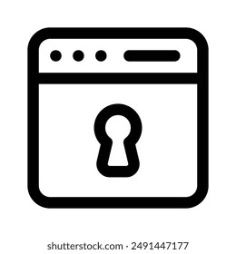 An amazing vector of website security in trendy style