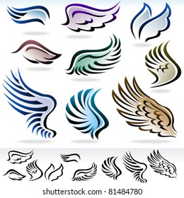 AMAZING VECTOR WINGS SET