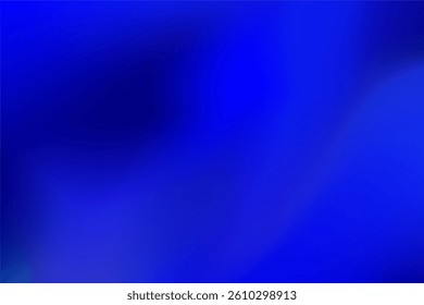 Amazing Vibrant Abstract Gradient of Blue Shades and Smooth Transitions
