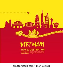 Amazing Vietnam Travel vector