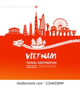 Amazing Vietnam Travel vector