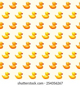 Amazing vintage duck white pattern