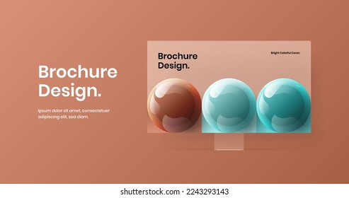 Amazing website vector design concept. Clean desktop mockup site template.