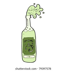 caricatura de vino sorprendente