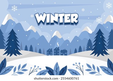 amazing winter white blue background 