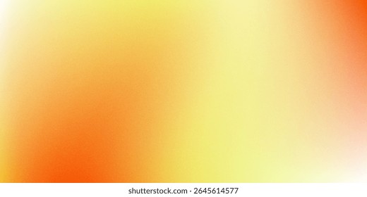 Incrível Amarelo Laranja Branco Blur Gradiente Com Grão De Ruído Texturizado, Bom Para Panfleto, Cartaz