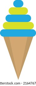 Amazingly designed flat style illustration of ice-cream 
