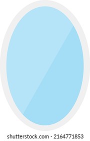 Amazingly designed flat style illustration of mirror