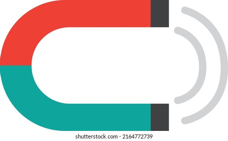 Amazingly designed flat style illustration of magnet