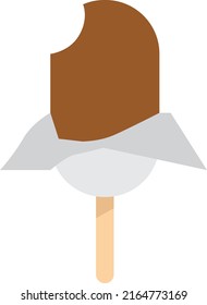 Amazingly designed flat style illustration of ice-cream 