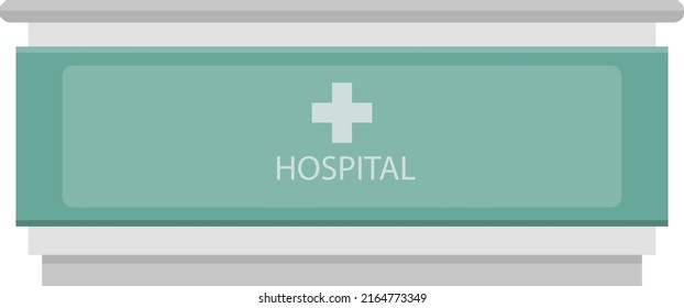 Asombrosa ilustración de estilo plano del hospital