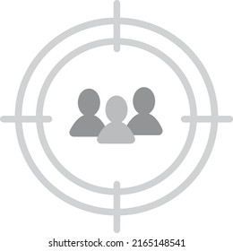 Amazingly designed flat style illustration of target user