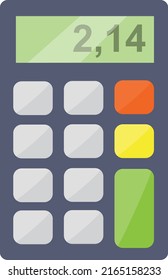 Amazingly designed flat style illustration of calculator 