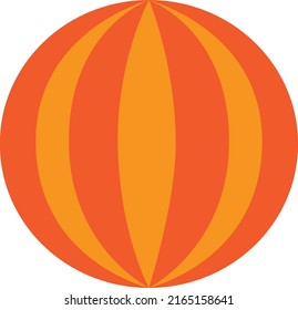 Amazingly designed flat style illustration of beach ball 