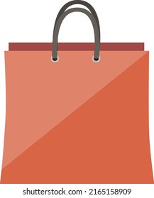 Amazingly designed flat style illustration of shopping bag